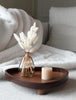 Four-Piece Décor Elegant Set - Wooden tray - Lagurus